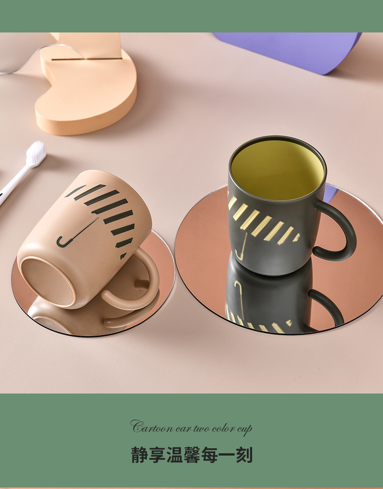 Simple cepillado tazas de enjuague conjunto de tazas de enjuague para mujeres cilindro para parejas tazas de tocador creativas un par versión coreana tazas de dientes lindos pic 17