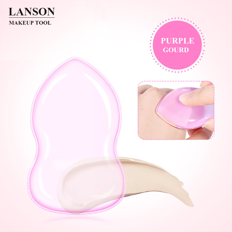 Transparent cosmetic powder puff made of PU material, not absorbing powder and easy to clean. Wholesale of cosmetic silicone powder puff and jelly powder puff pic 21