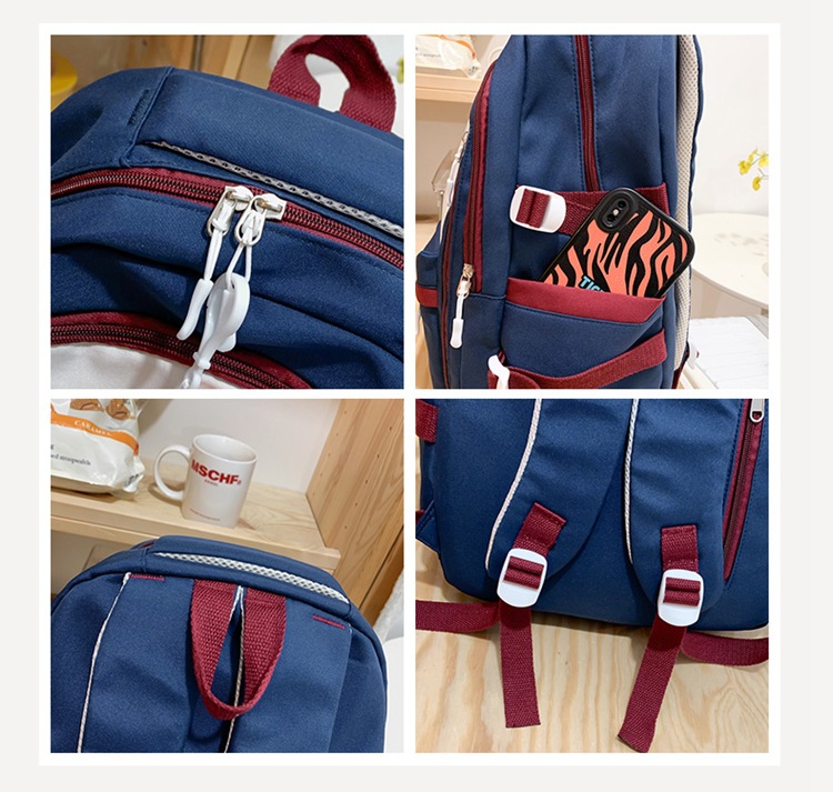 2023 fashionable student backpack, Japanese style Instagram simple Korean version backpack for junior high school, senior high school and college students pic 18