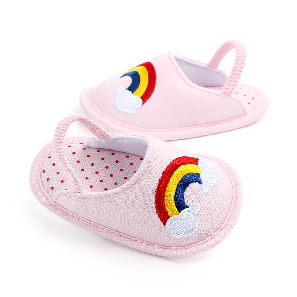 儿童拖鞋0-1婴儿家居地板鞋春秋棉布底防滑宝宝布拖鞋2085详情4