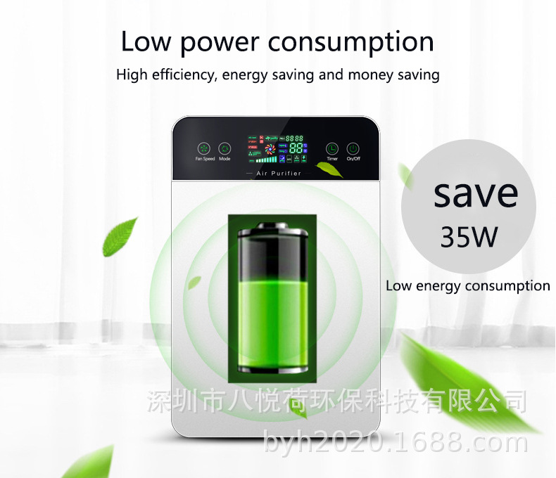 Air purifier, household indoor humidification, UV ultraviolet disinfection, formaldehyde removal, smoke and odor removal, negative ion purifier pic 49