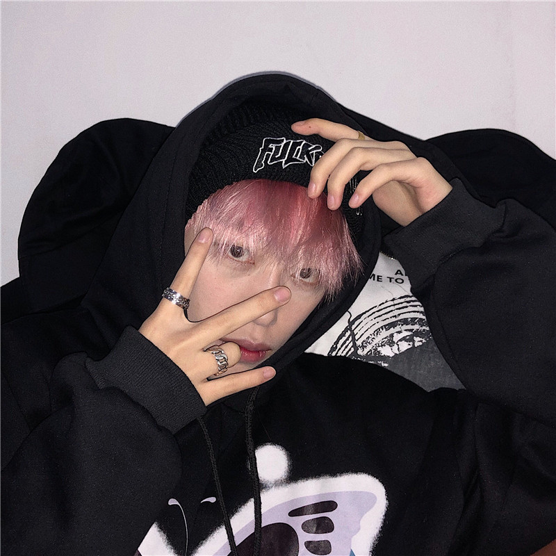 OOTDstudio韩国ins超火复古刺绣字母嘻哈针织潮流帽子冷帽男女潮详情5