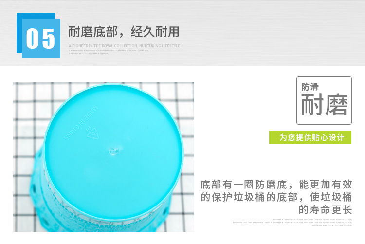 Household and office waste mini wastebasket, iron tower desktop mini trash can, pen holder, potted plant flowerpot pic 15