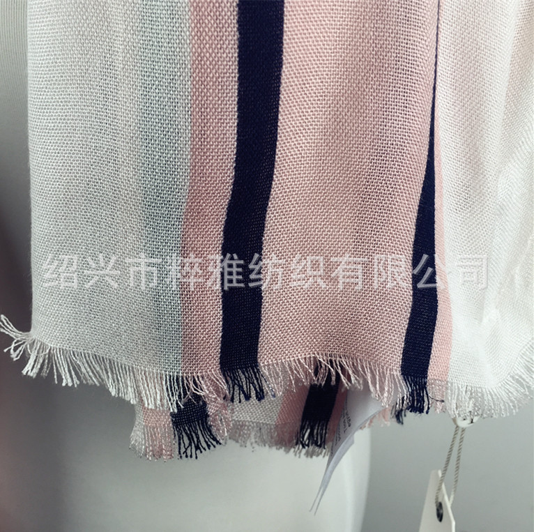 Cotton printed beach scarf, summer striped printed sarong, autumn and winter warm decorative scarf, long cotton scarf for men and women pic 8