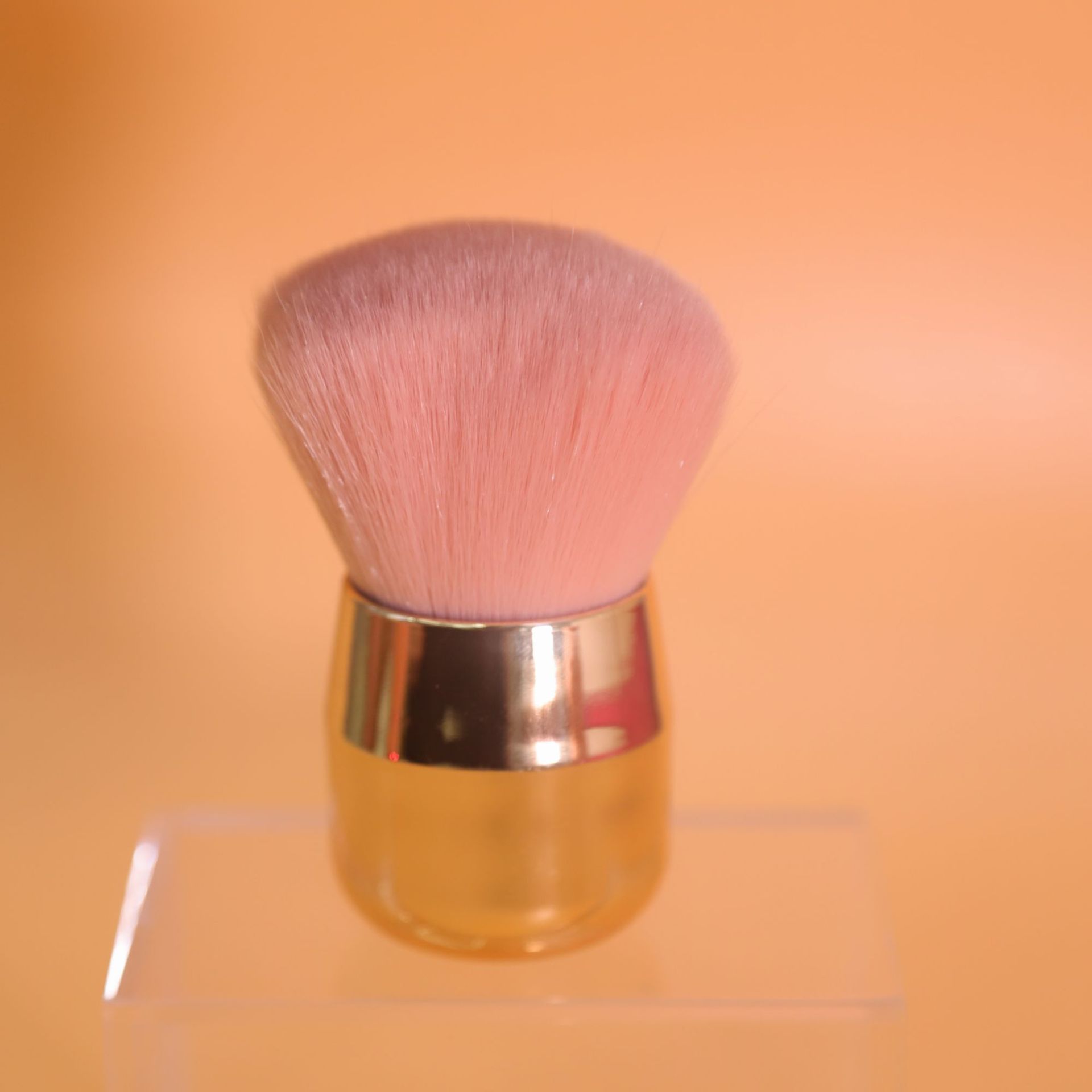单支电镀蘑菇头腮红化妆刷 大号电镀美甲刷 圆头斜头初学者散粉刷详情3