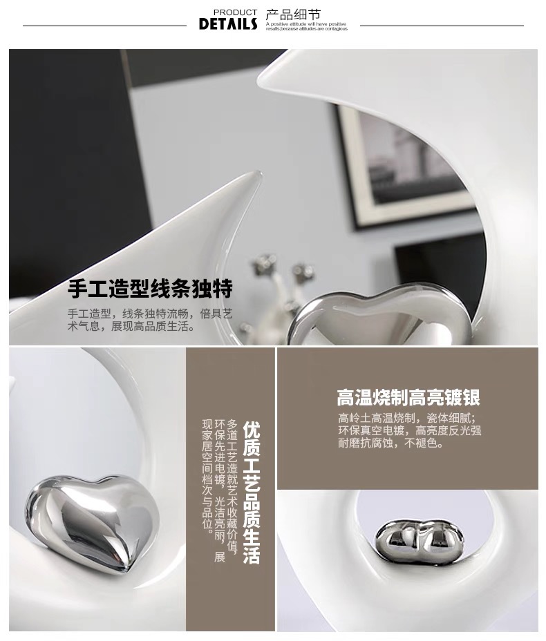 Chinagoods ceramic Ornaments modern wine cabinet Ornaments light luxury living room entrance hall office study simple home decorations ceramic Ornaments souvenirs pic 4