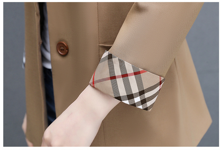 秋季薄款小西装外套女2022年新款春秋女式韩版修身气质短款上衣服详情21