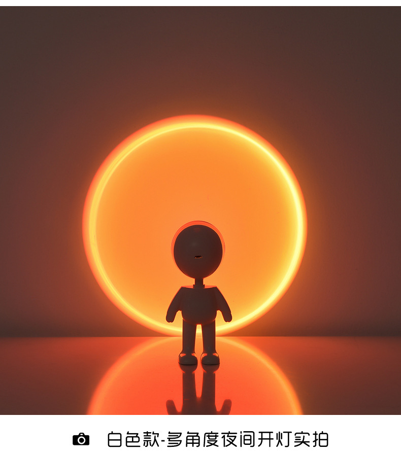 网红爆款日落夕阳灯机器人宇航员氛围灯ins彩虹落日夕阳灯小夜灯详情17