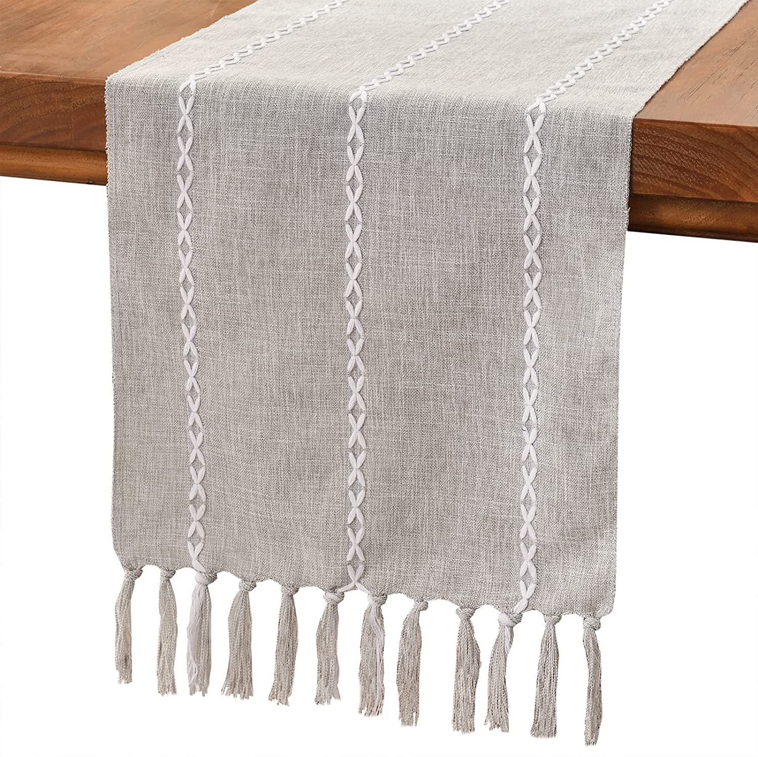New cross-border Amazon handcrafted table flag, hollowed-out American country white tablecloth, dressing table scarf factory wholesale pic 40