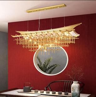 复式别墅挑高客厅餐厅光立方吊灯售楼处店铺商用工程大堂吧台灯具详情19