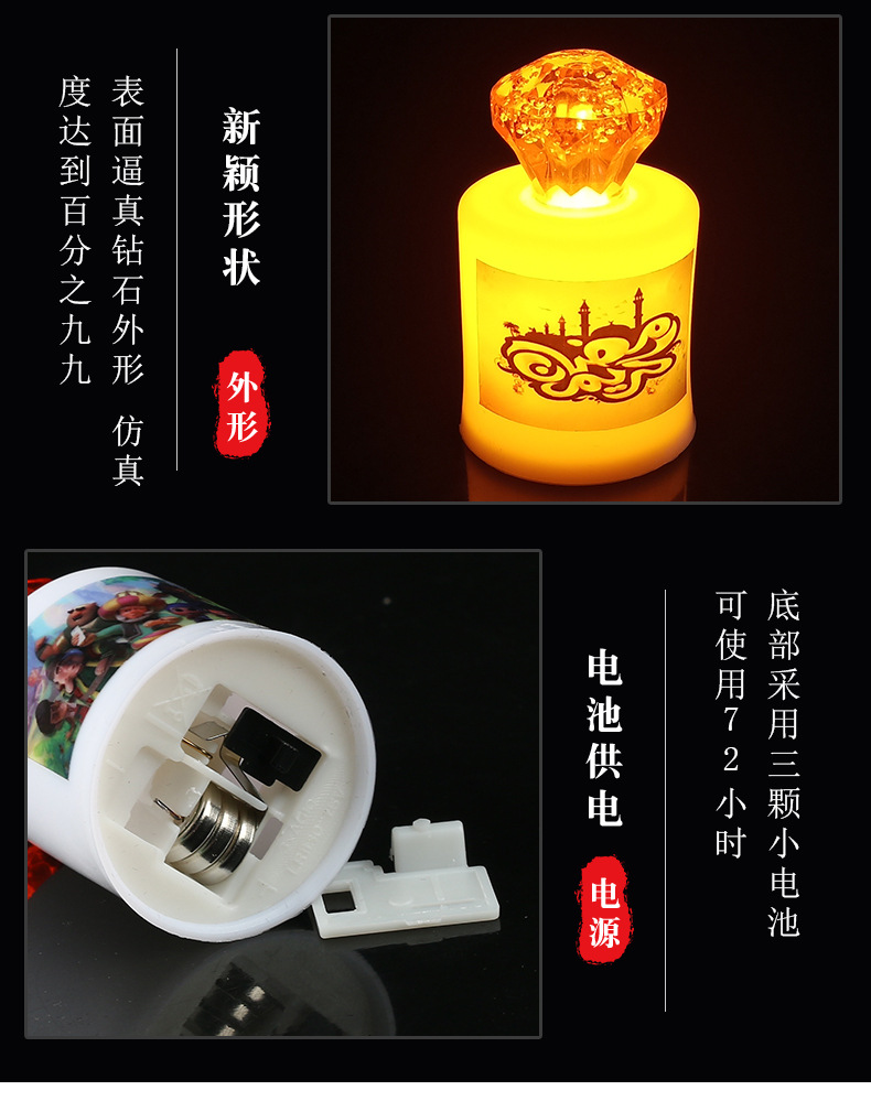 Spiral candle-shaped proposal electronic candle decorative handicrafts and ornaments pic 8