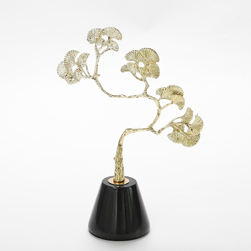 New metal handicrafts, fashionable, creative and poetic ginkgo tree ornaments, for office, living room and home decoration pic 6