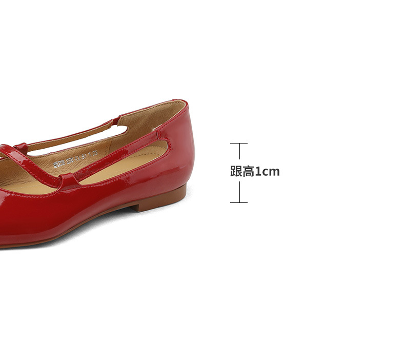 New Spring and summer one-strap flat shoes, simple golden sheepskin, shallow-mouthed, chanel-style, for ladies with square toe single shoes pic 4