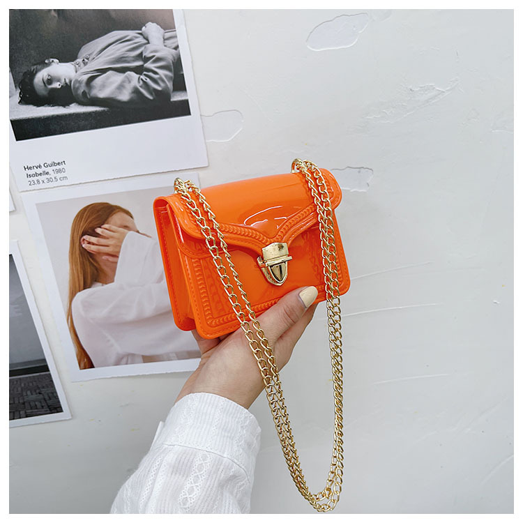 2021夏季新款PVC果冻包mini时尚花边小方包化妆包单肩斜挎ins女包详情40