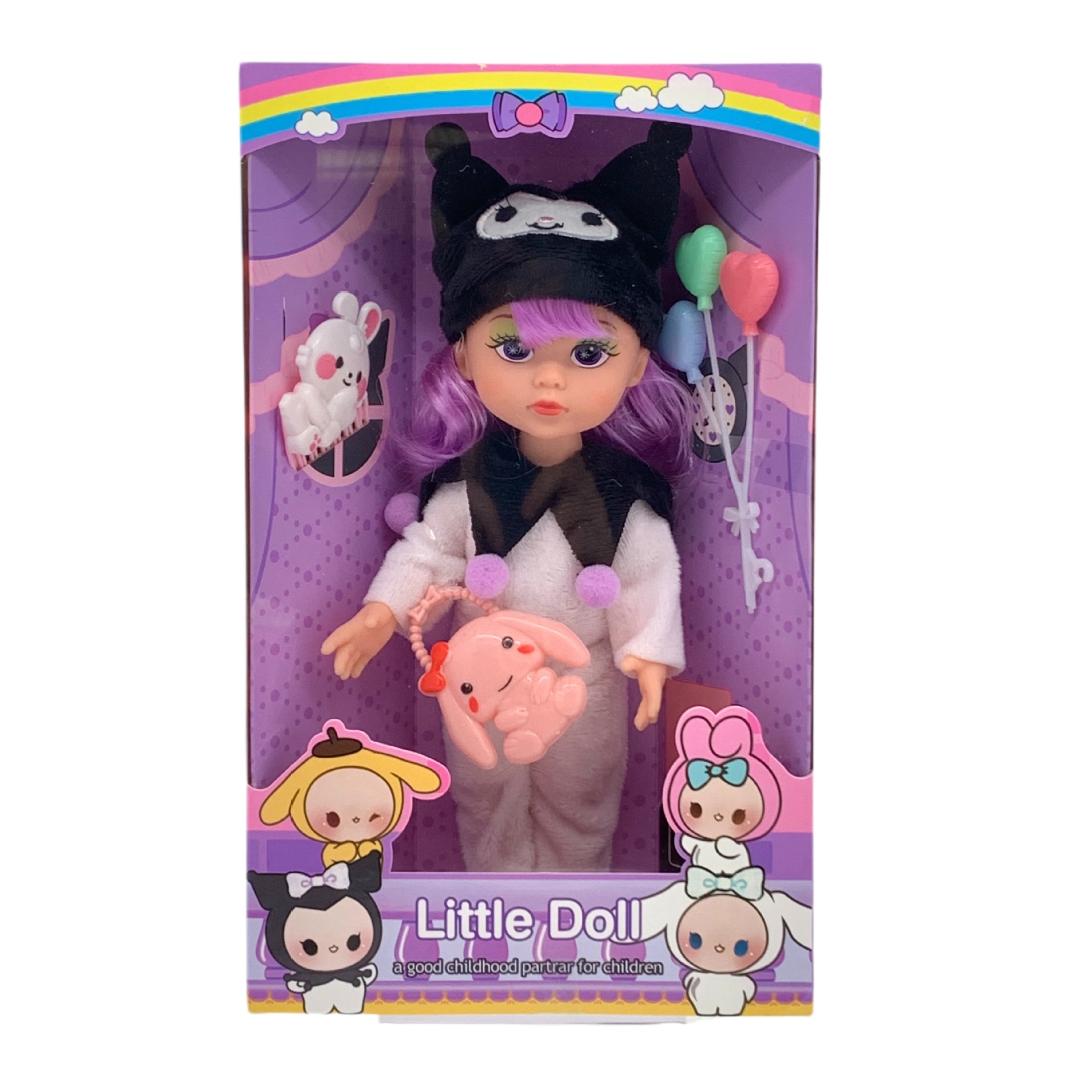 Cross-border foreign trade toys, 10-inch Kuromi Little Devil Vinyl Doll, Cinnamon Dog Music figurine from Sanrio, Japan pic 4