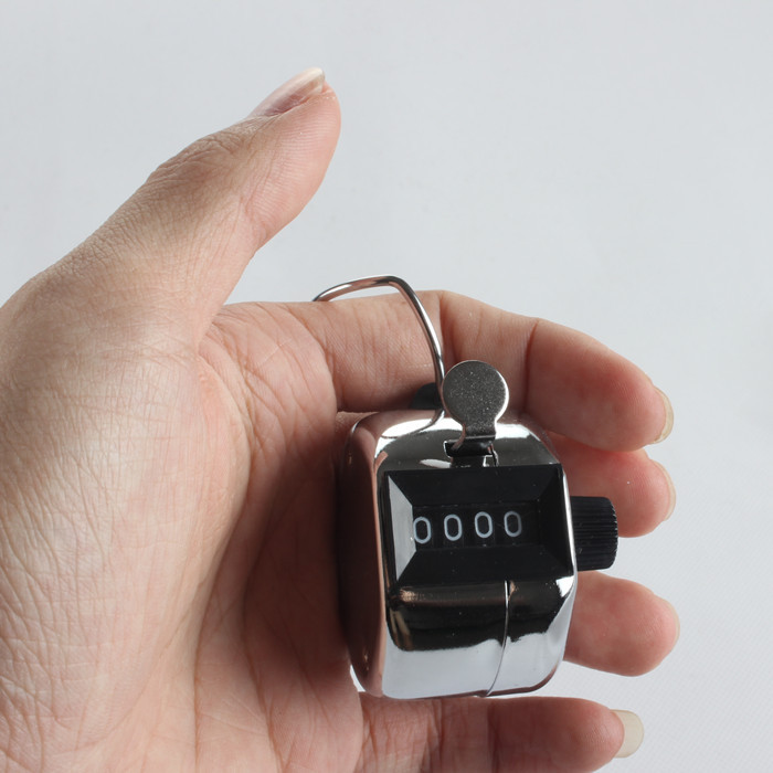 Mini press manual counter, metal casing human flow counter, hand press counter, statistical counter pic 4