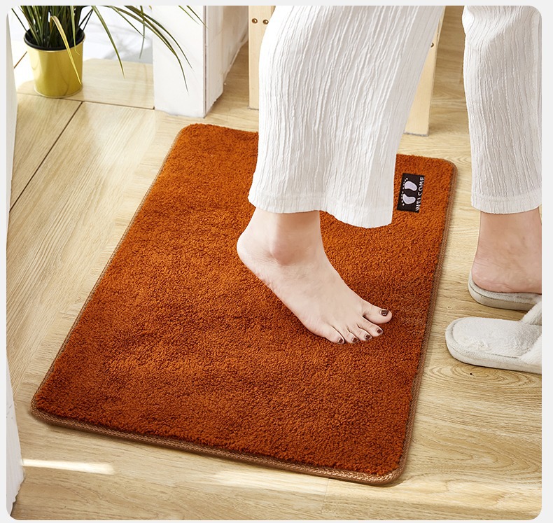 浴室地垫毛绒吸水家用卫生间脚垫厕所防滑垫踩脚垫进门入户门垫子详情12