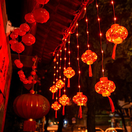 LED太阳能灯串圣诞节日户外露营帐篷天幕婚礼装饰星星灯圆球彩灯详情11
