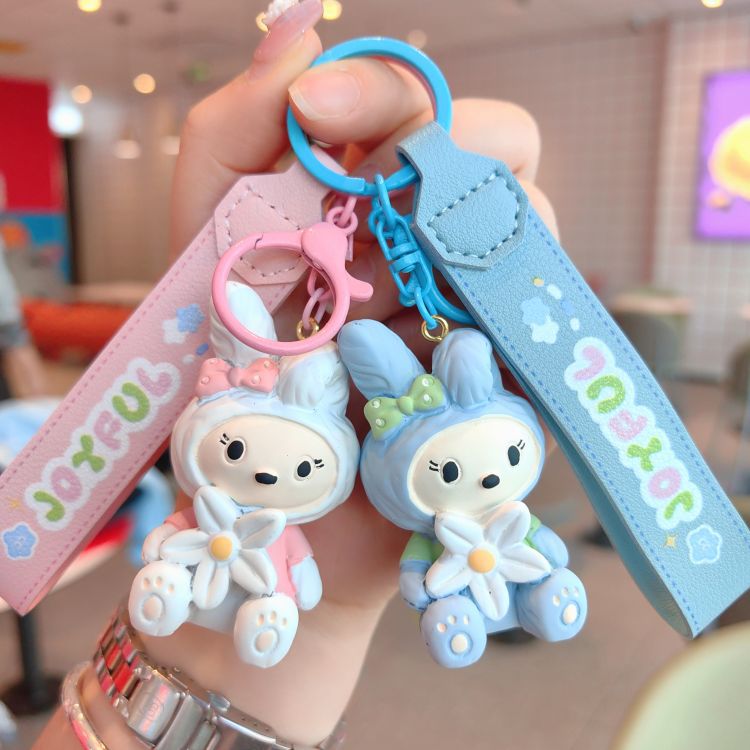 卡通三丽鸥美乐蒂钥匙扣可爱树脂公仔钥匙链书包包挂件小礼品批发详情9