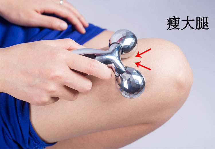 厂家直销3D手动滚轮瘦脸仪按摩器2轮塑形紧肤美容按摩仪瘦脸神器详情18