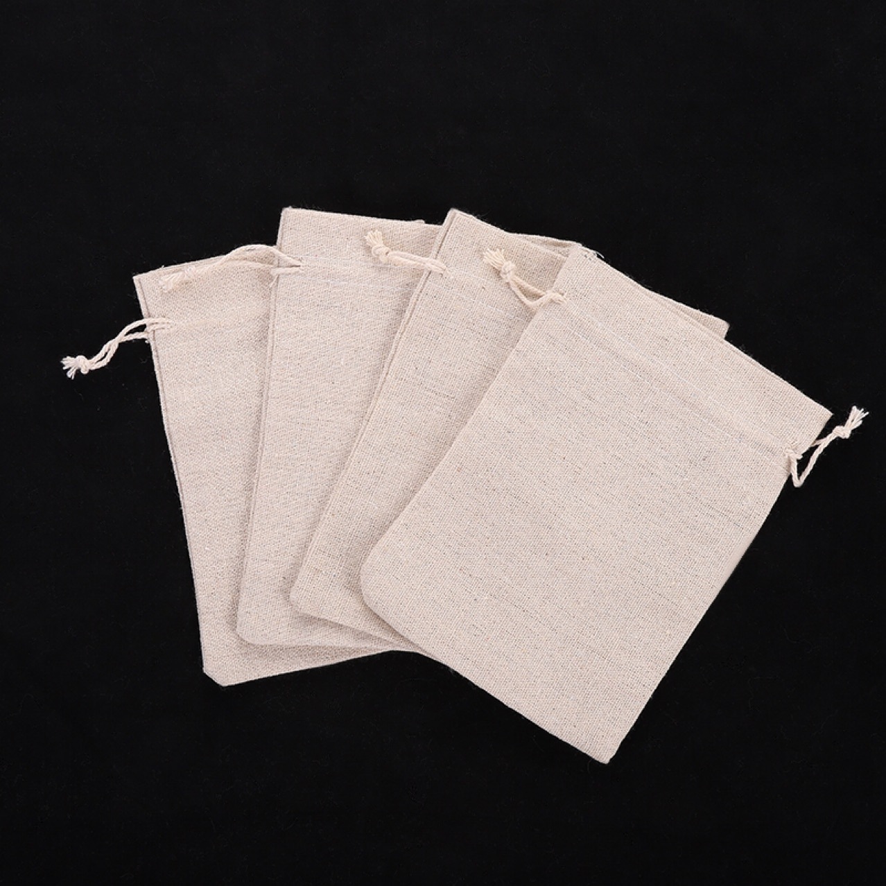 lovemyhome 帆布包定制平安夜圣诞礼盒袋10*14cm亚麻布袋束口袋手提礼品包装袋详情4