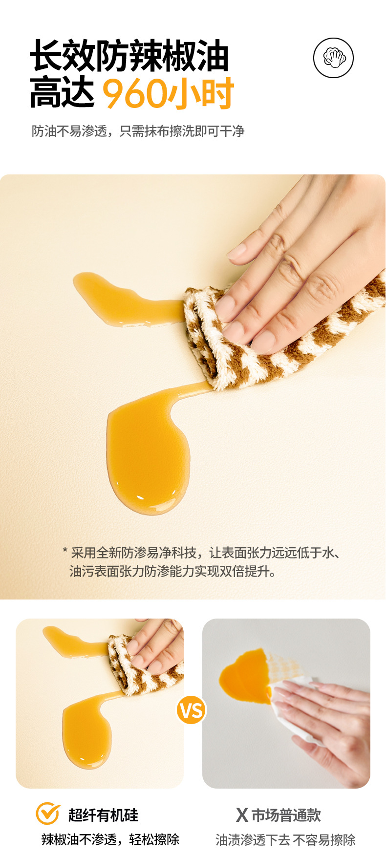 硅胶餐桌垫防水防油餐桌桌布轻奢高级感茶几垫防烫隔热桌面保护垫详情16