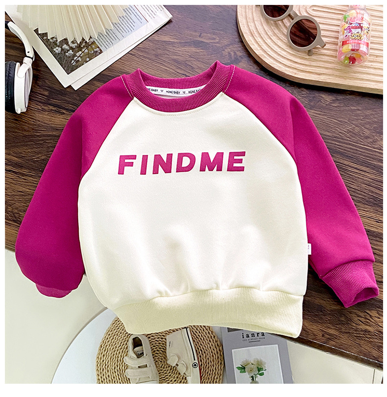 童装批发儿童卫衣加绒冬款圆领打底衫男 女童单上衣中大童长袖T恤详情15