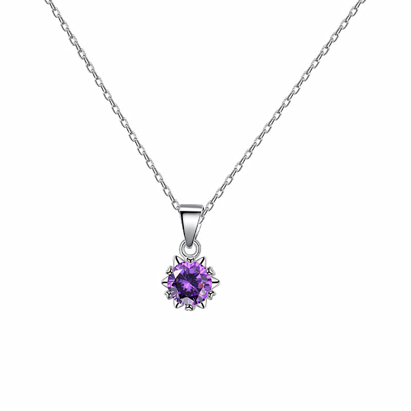 A high-quality imitation D-color moissanite four-leaf clover female pendant with eight hearts and eight arrows from a live-streaming product by a popular influencer on Kuaishou and Douyin pic 65
