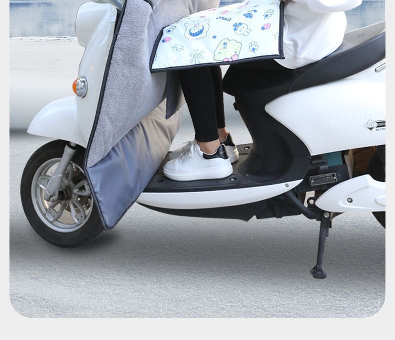 电动摩托车挡风被冬季加绒加厚秋冬挡风被冬款围脖保暖电动车冬季详情6