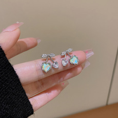 微镶锆石C形珍珠耳扣女轻奢高级感百搭网红耳环韩国潮流气质耳饰详情4