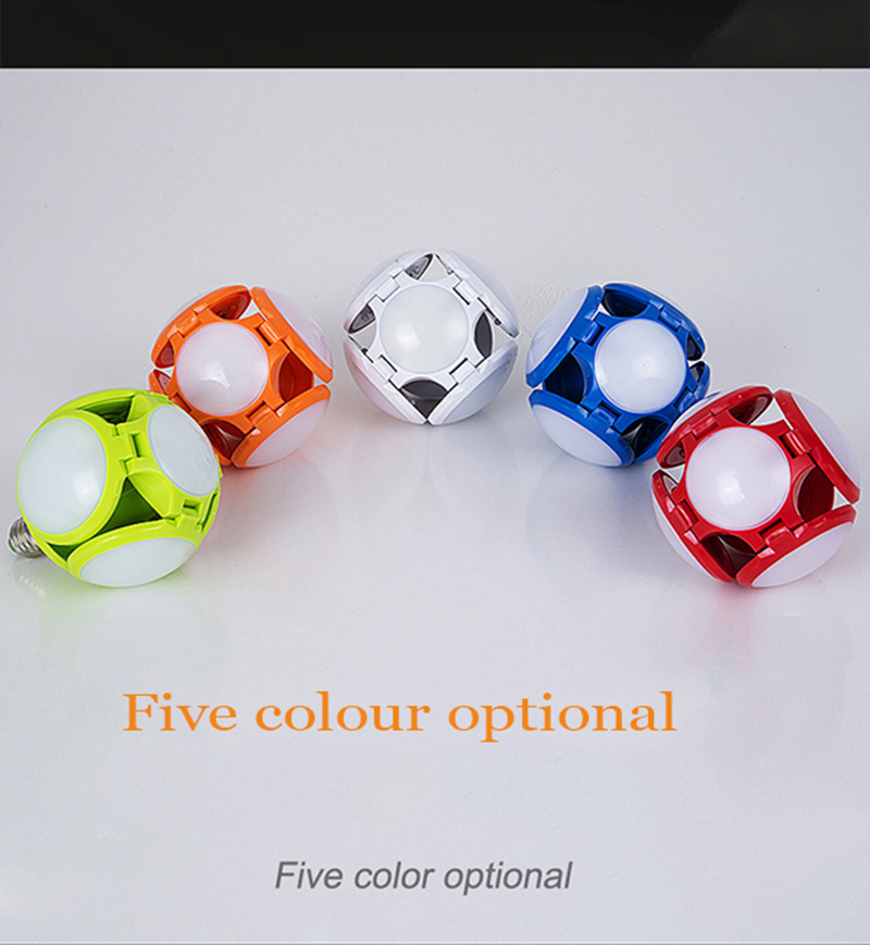 Factory direct sales of LED football lamp e27 ultra-bright constant current foldable bulb 40W, new type of folding ball bulb for export pic 3