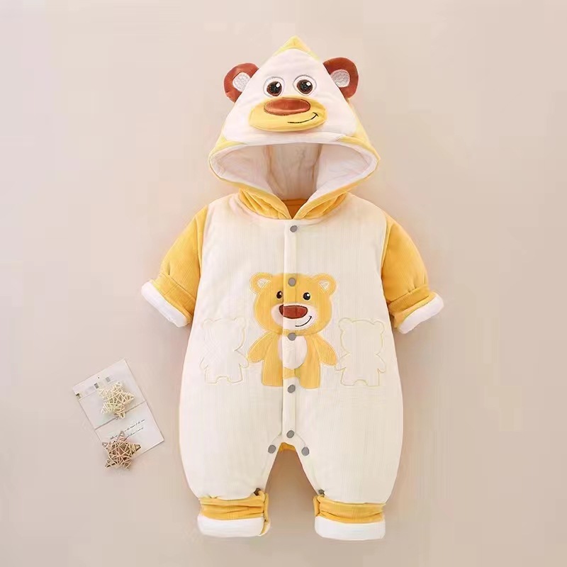 新款婴幼童冬季加厚休闲外出服舒适男女宝宝连体保暖分腿睡衣详情8