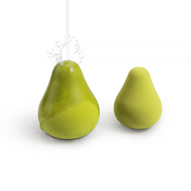 Factory direct sales of beauty eggs, all-English packaging, super soft, powder-free sponge eggs, dry and wet dual-purpose pear-shaped powder puff pic 4