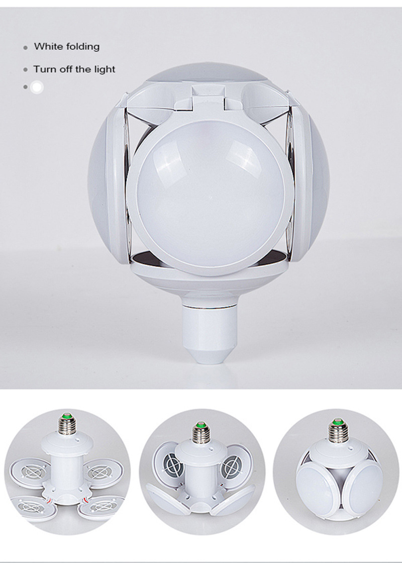 Factory direct sales of LED football lamp e27 ultra-bright constant current foldable bulb 40W, new type of folding ball bulb for export pic 17