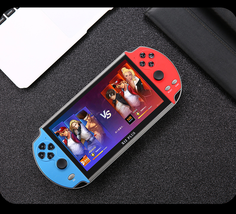 工厂直销 高品质 X12Plus双摇杆游戏机 7寸高清大屏PSP掌上游戏机 16G怀旧街机掌机详情16