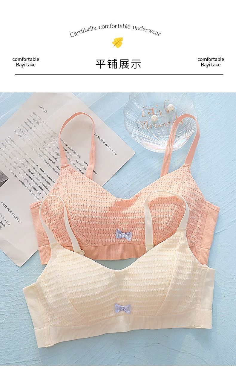 舒适内衣女小胸聚拢胸罩收副乳防下垂夏季薄款少女学生无钢圈文胸详情14