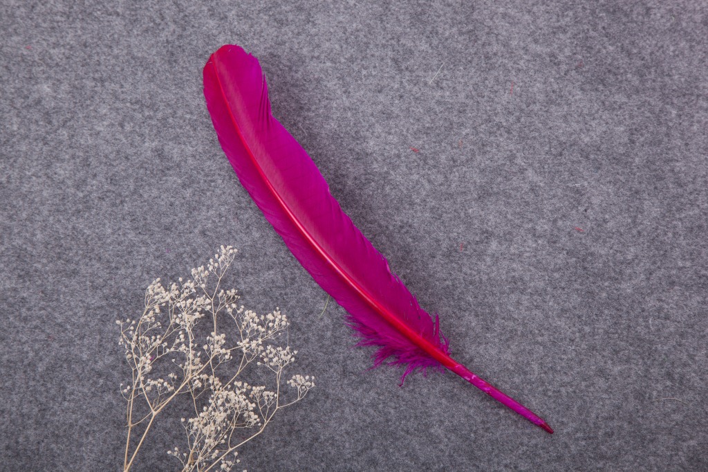 Factory wholesale DIY colorful Turkey feathers, Indian Anren heads with Turkey nest feathers, Japanese feather arrows in stock pic 28