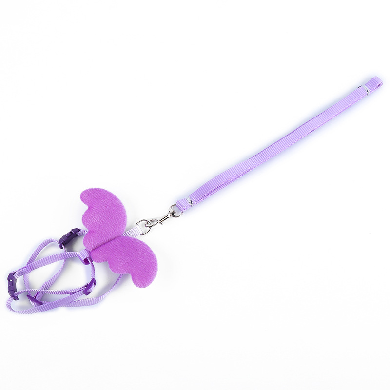 Cute little angel pet leash, durable nylon dog leash, chest and back strap, pet supplies manufacturer wholesale pic 9