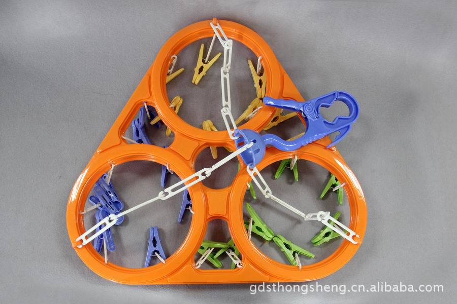 24夹三角形晒架24头内衣袜子毛巾晾晒架 日用品详情4