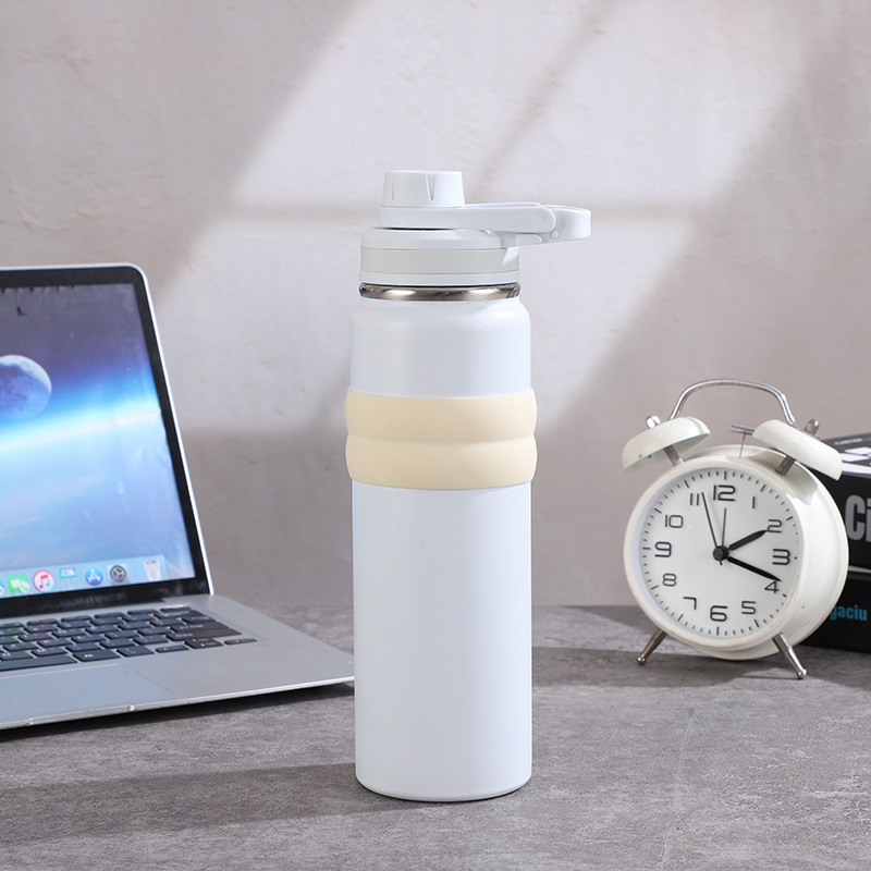 Customized cross-border space kettle with anti-slip silicone sleeve, direct drinking sports kettle, 304 stainless steel large-capacity insulated cup pic 12