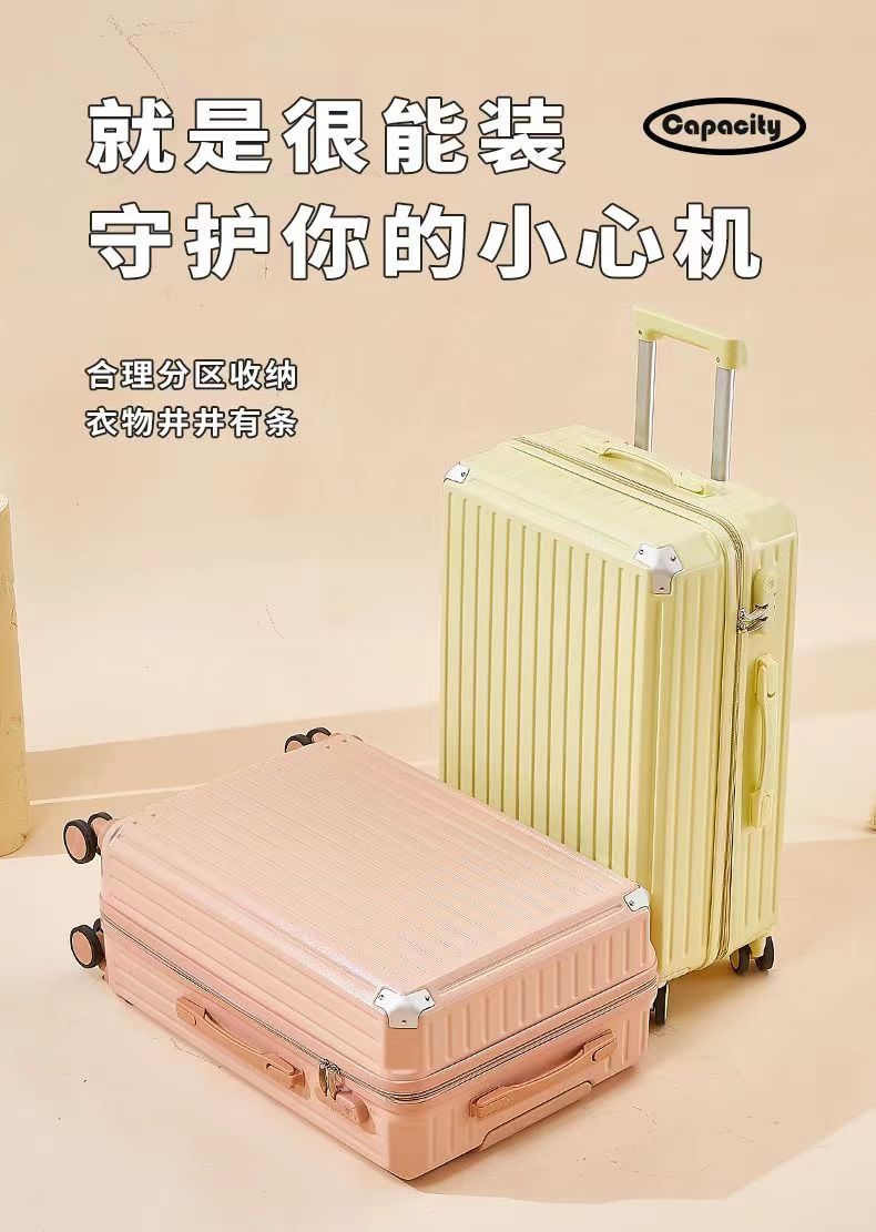 New luggage, swivel wheel handle suitcase, leather case, fashionable travel case for boys and girls, large-capacity password case pic 11