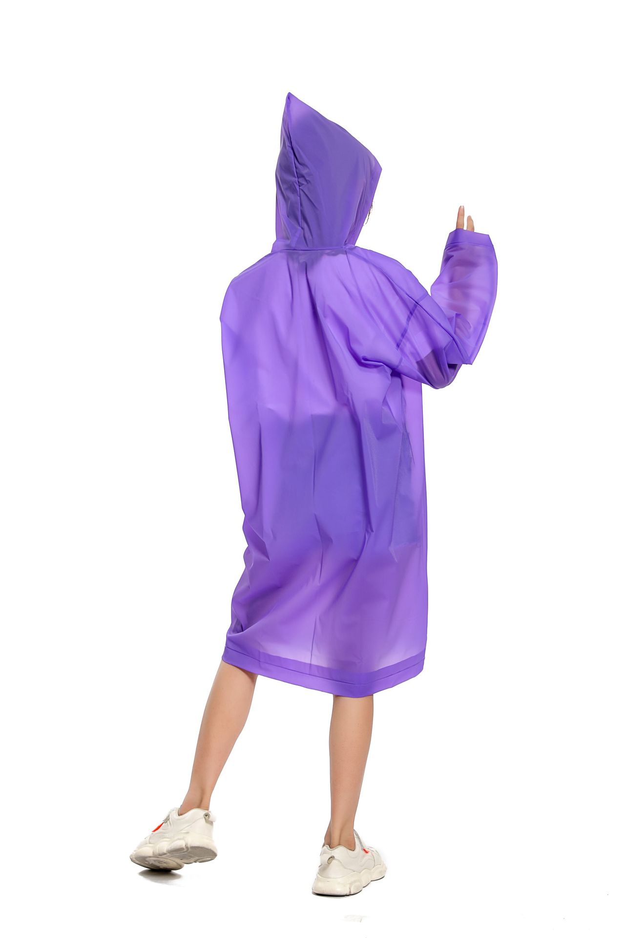 工厂直供儿童雨衣可爱EVA雨衣挡风遮雨户外徒步旅游非一次性雨披详情7