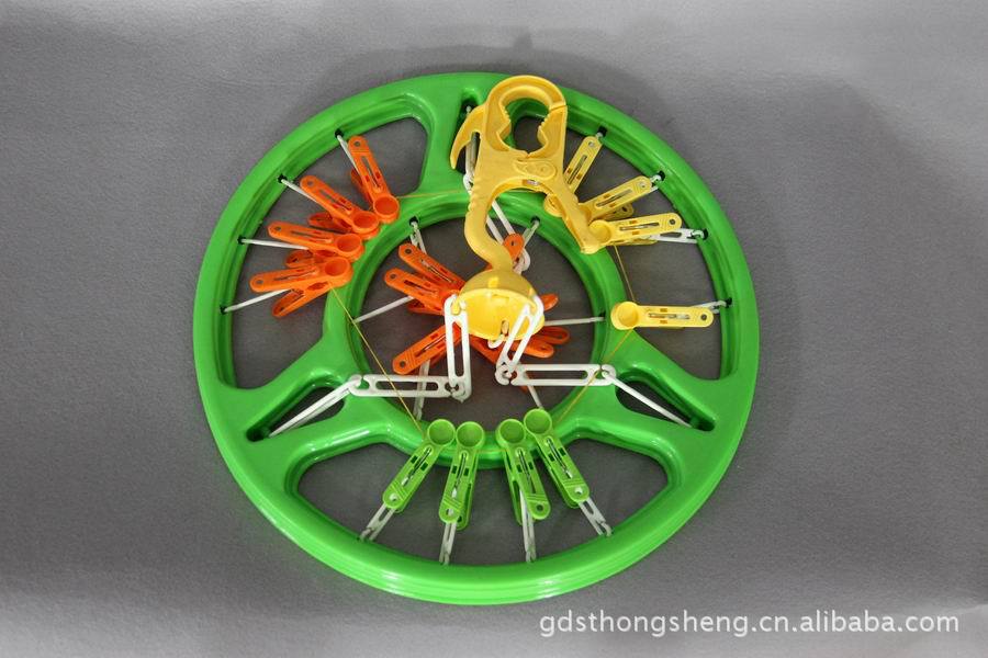 晾晒用品毛巾袜子内衣裤晒衣架18头椭圆形晾晒架详情4