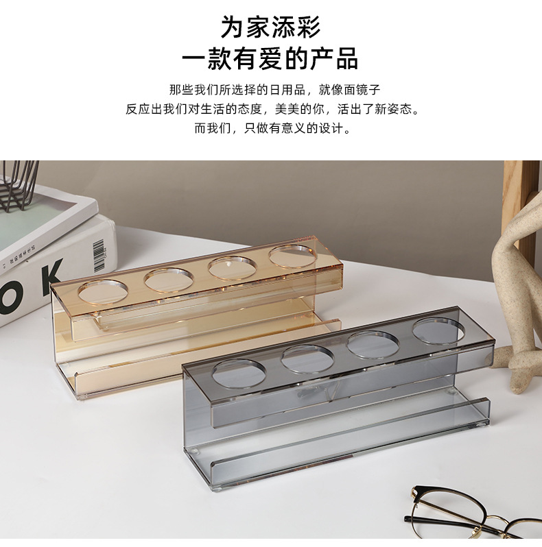 客厅纸巾盒北欧风水晶纸巾收纳盒轻奢纸巾盒餐桌创意抽纸盒现货批详情3