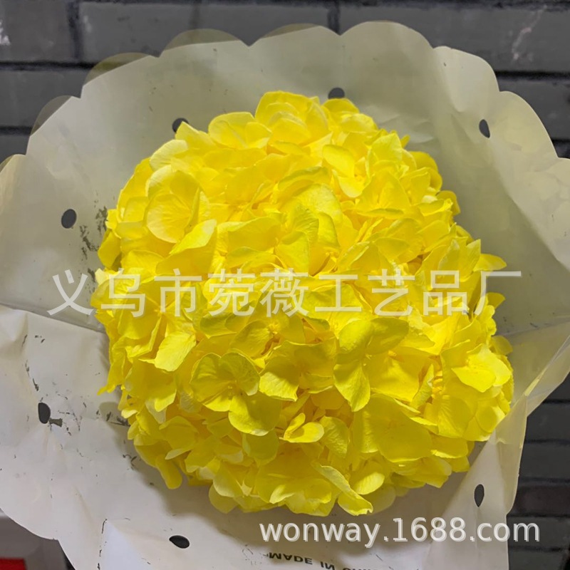 Natural plant, evergreen, large-leaf hydrangea, flower arrangement, handicrafts, soft furnishing grass pic 5