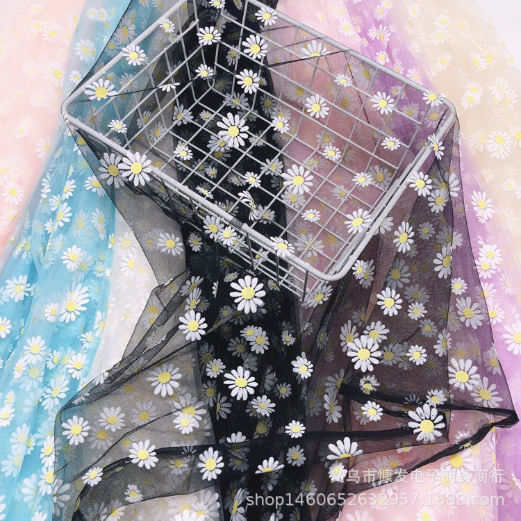 Discount: Daisy gel paste, gauze, soft fabric, stage costumes, performance fabric, veil, princess dress, gauze dress, photo shoot pic 17