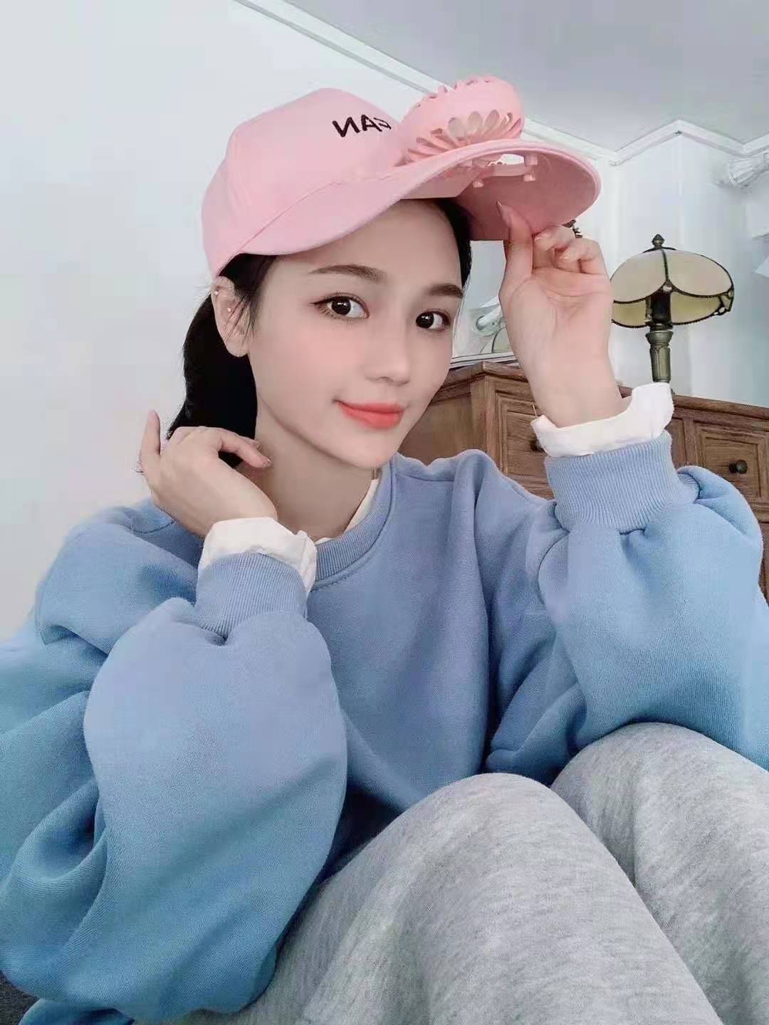 Fan hat fan in stock, Usb charging fan cap, summer sun hat, sun protection, outdoor sports baseball cap factory pic 1