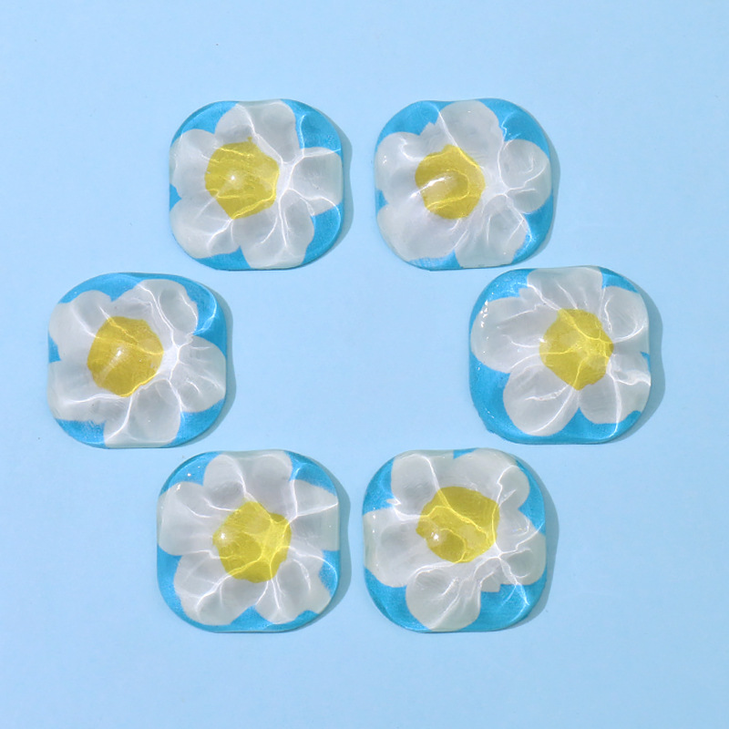 Water ripple flower ear stud patches, retro hair clips, mobile phone cases, DIY handcrafted materials, bulk goods, accessories wholesale pic 7