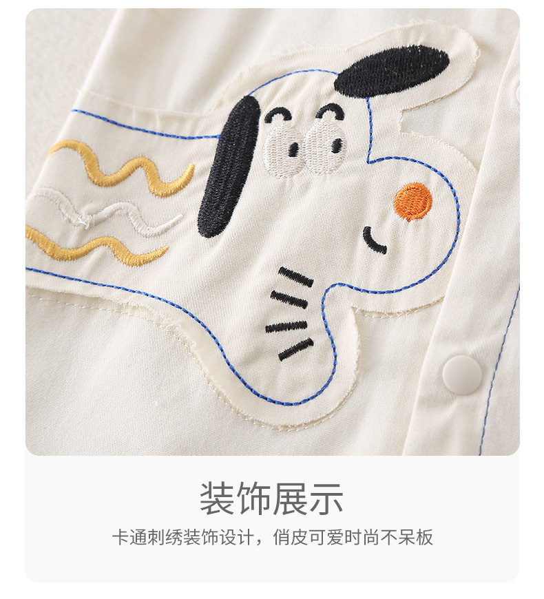 夏季薄款婴儿衣服a类小狗男女宝宝连体衣短袖哈衣新款爬爬服夏装详情5