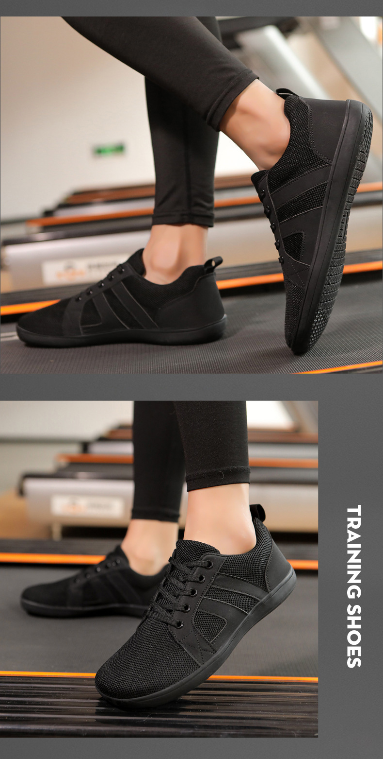 2024爆款平底休闲鞋男女宽楦飞织运动鞋情侣健身宽掌鞋详情40